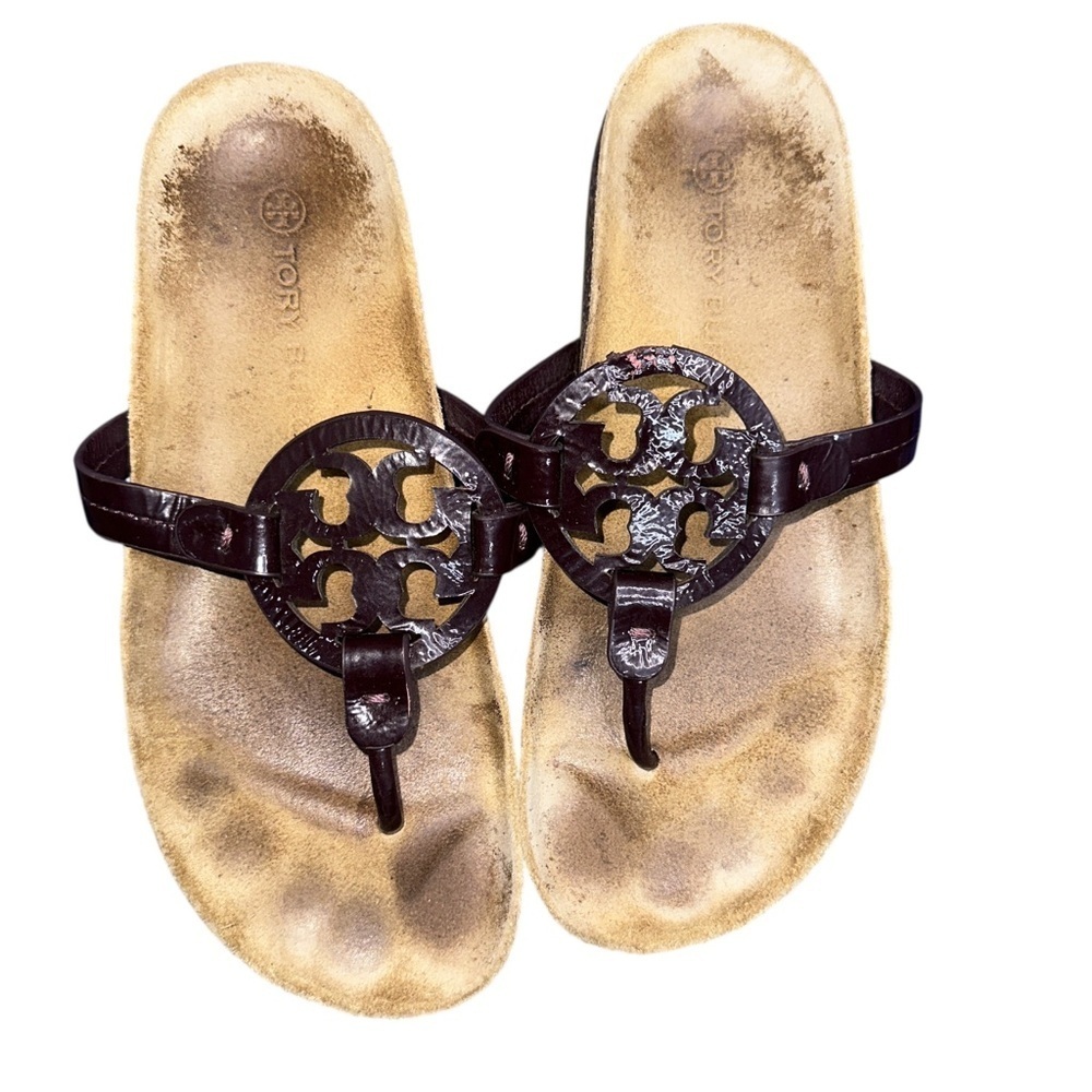 Tory Burch Dark Brown Thong Sandals‎ 38